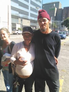 Homeless couple in New Orleans